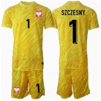 Fotballdrakt Barn Polen Wojciech Szczesny #1 Keeper Hjemmedraktsett EM 2024 Kortermet (+ Korte bukser)